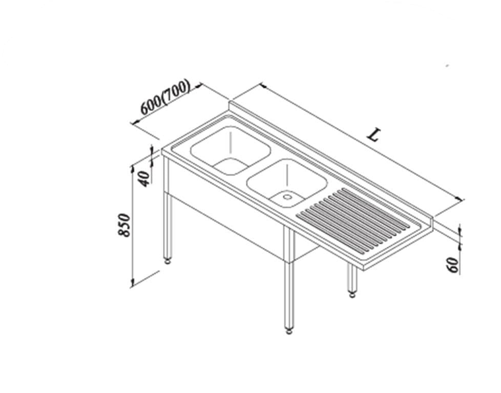 ÖZTİRYAKİLER ÇİFT EVYELİ TEK DAMLALIKLI PERDELİ TEZGAH (SOL MONTE)