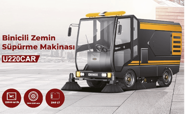 ORKA U220CAR Binicili Zemin Süpürme Makinesi